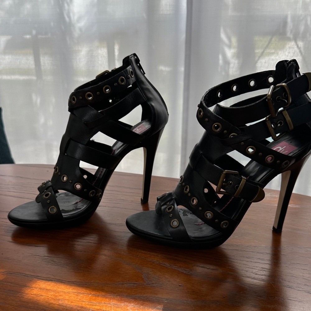 Dolce Vita Black Strappy Heels